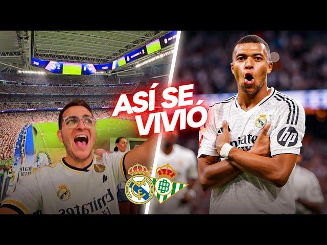 ASÍ SE VIVIÓ en el BERNABÉU: REAL MADRID 2-0 BETIS  DOBLETE de KYLIAN MBAPPÉ **TACONAZO VALVERDE**