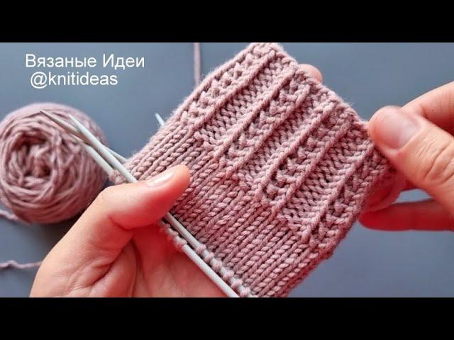 Оригинальная резинка спицами из 2   х рядов!