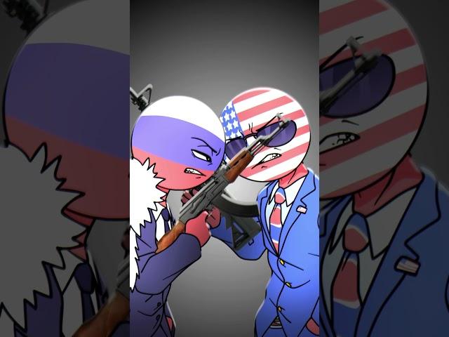 RUSSIA VS USA  #countryhumans