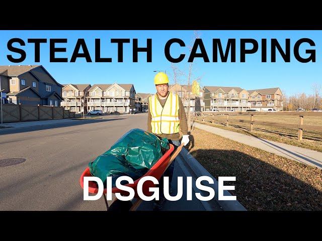 Stealth Camping Disguised As Construction Worker