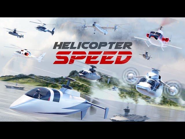 SPEED COMPARISON 3D: FASTEST HELICOPTER EVER  [4K]