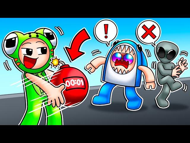 เกมโยนระเบิด! ใครจะโดน! | Roblox : Pass or Die