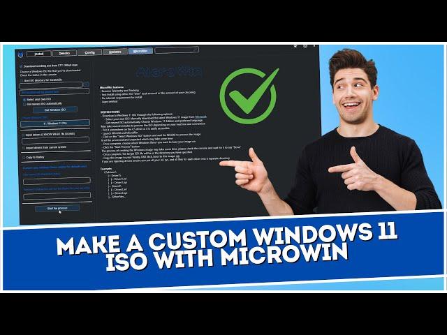 Make A Custom Windows 11 ISO with MicroWin