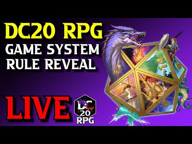 NEW TTRPG "DC20 RPG" Game System Reveal: Part 1