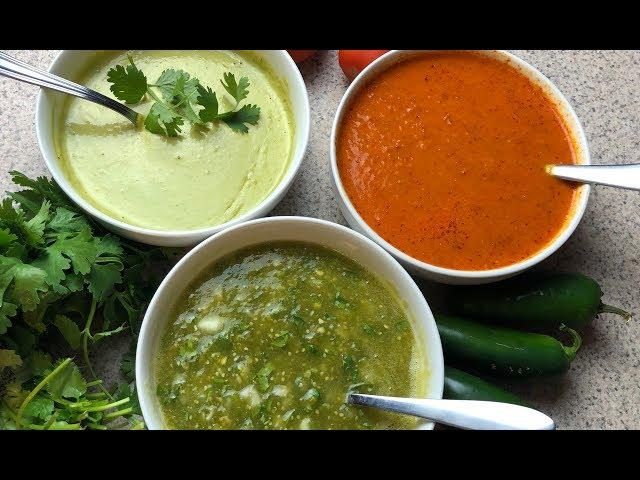 TOP 3 SALSAS PARA TACOS:: SALSAS MEXICANAS:: FACIL Y RAPIDAS 