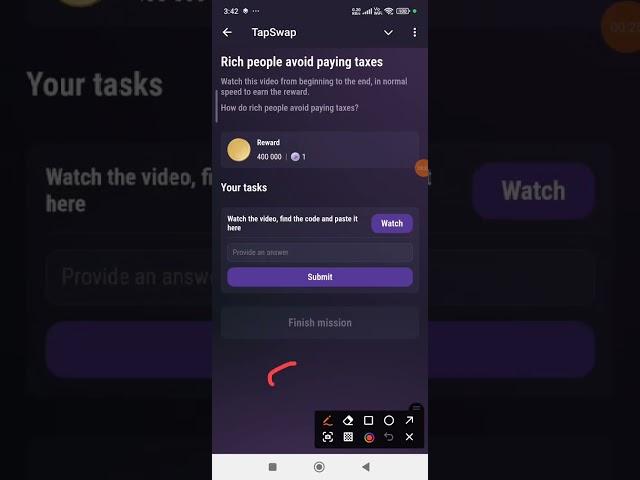 Rich people avoid paying taxes Tapswap Code | 24th October Tapswap Watch Video Code