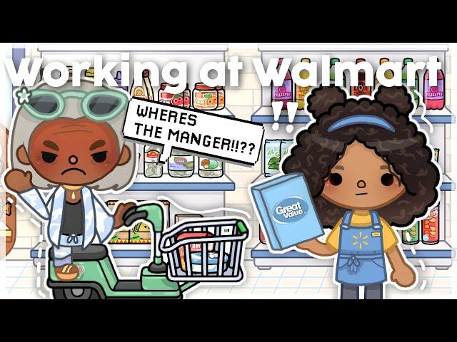 working at walmart! **ANGRY CUSTOMER** (WITH VOICE) II Toca boca roleplay