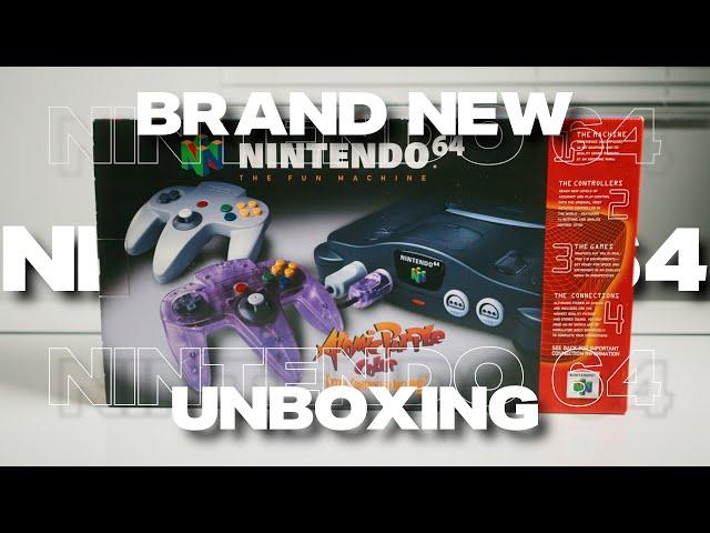 BRAND NEW UNBOXING: Nintendo 64 Atomic Purple Bundle 24 Years Later