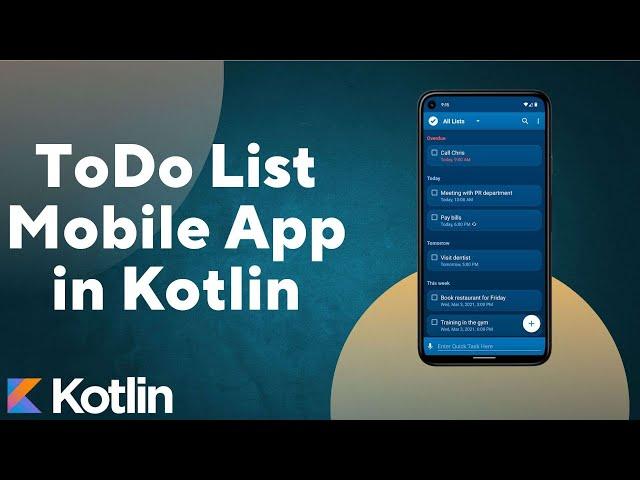 Android Development with Kotlin: Building Your First ToDo List App