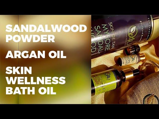 O4U Moroccan Argan Oil | Sandalwood Powder | Skin Wellness Bath Oil