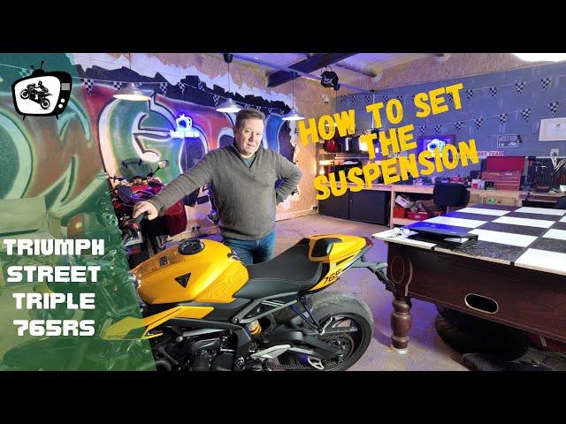 Street Triple 765 RS. Suspension setup TUTORIAL and test ride.