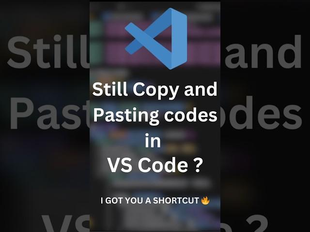 Stop Using Cut & Paste — Try This Shortcut Instead! |  #coding