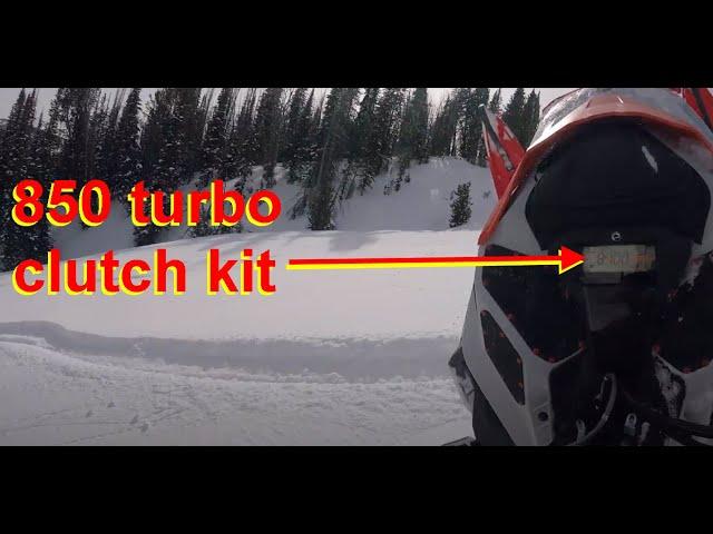 Ski-Doo 850 Turbo Clutch Kit testing Zac 22 850 Turbo