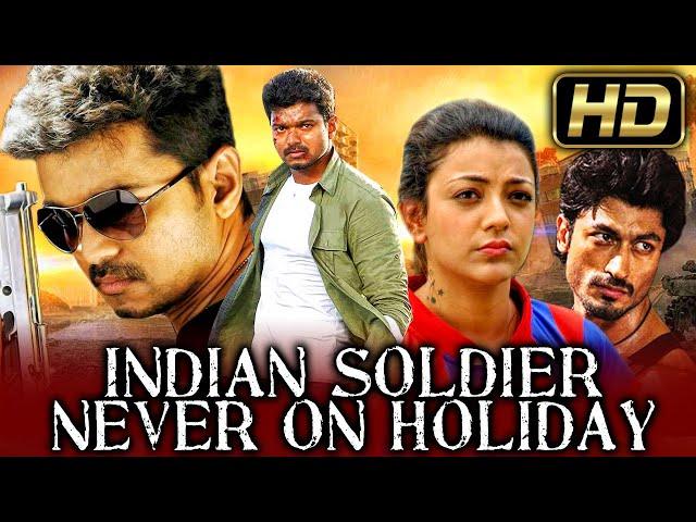 Indian Soldier Never On Holiday (HD) - VIJAY Superhit Action Hindi Dubbed Movie l Kajal Aggarwal