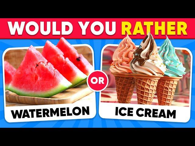 Would You Rather...? SUMMER Food and Drinks Edition  Quiz Kingdom