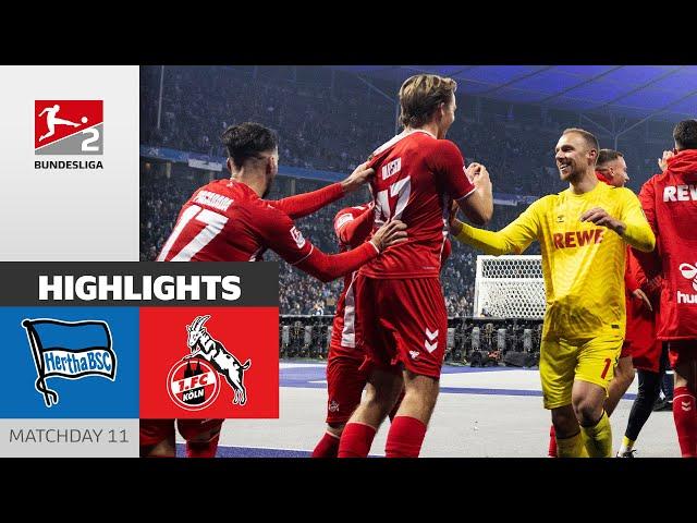 Köln Grab 3 Away-Points! | Hertha BSC - 1. FC Köln 0-1 | Highlights | Matchday 11 - Bundesliga 2