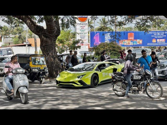 Supercars in India (Bangalore & Mysore) 2024 November | Ferrari SF90, Aventador, 812...