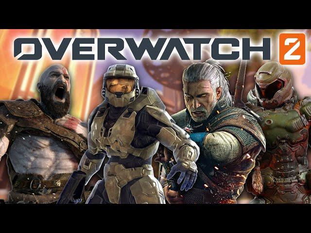 Kratos, Master Chief, Doom Slayer and Geralt play Overwatch 2 - Bonding Time with the BOIS