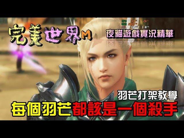 完美世界M【羽芒打架教學】夜貓遊戲實況精華