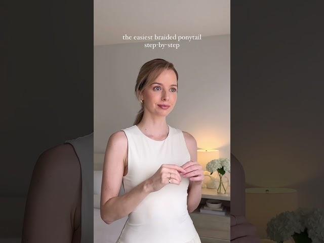 Step-by-step easy braided ponytail!️