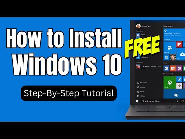 How to Install Windows 10 in 2024 (Step By Step Tutorial)