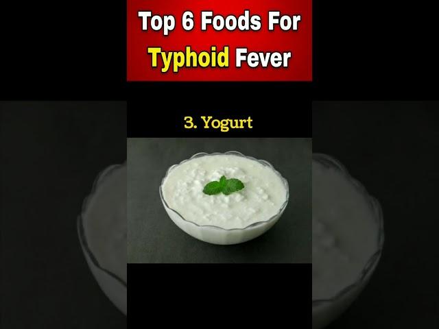 Top 6 Foods For Typhoid Fever || Foods To Eat During Typhoid # Shorts