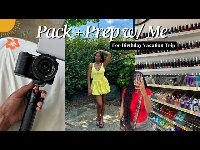 PREP WITH ME FOR VACATION | New Hair + Amazon Travel Must Haves + New Camera! (Sony ZV - E10)