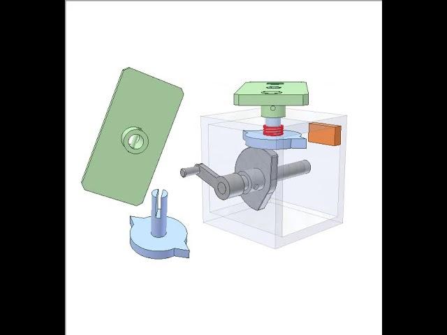 Simple mechanism for intermittent 180 deg. rotation