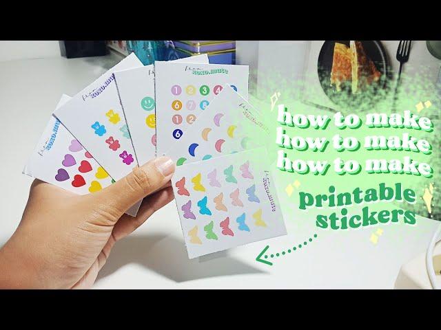 DIY How To Make Printable Sticker Shape Edition