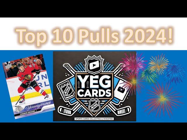 Top 10 Hockey Cards Pulls in 2024 on YEG Cards Channel!