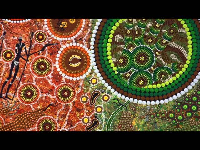 How does Aboriginal art create meaning