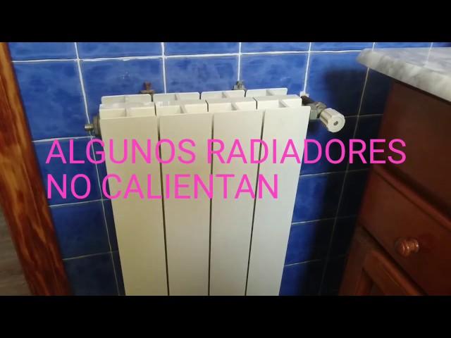 No me calientan algunos radiadores de calefacción reparto de calor y purgar radiador