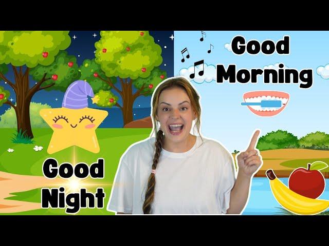 TODDLERS Morning Routine & Nursery Rhymes Baby Video Apples & Bananas! Miss Katie's Toddler Learning