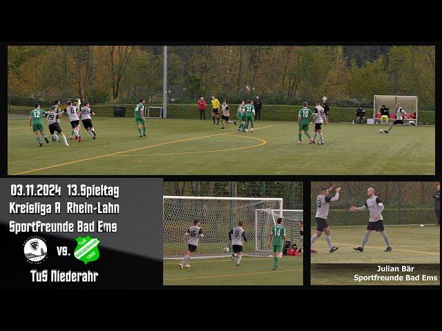 Kreisliga: Erneute Aufholjagd ohne Happy End Sportfreunde Bad Ems vs. TuS Niederahr