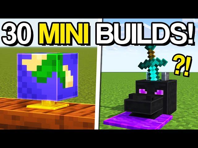 Minecraft: 30+ MINI Build Hacks & Ideas!