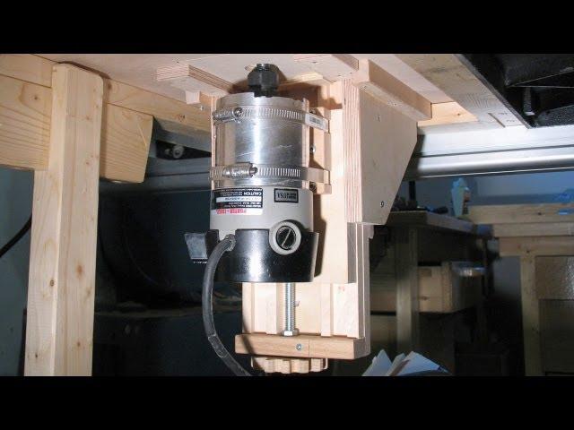 Wooden router lift