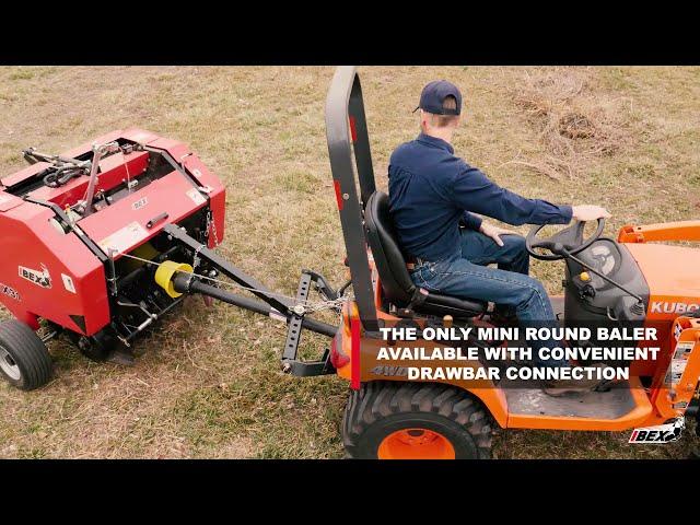 The TX31 Mini Round Baler with Drawbar