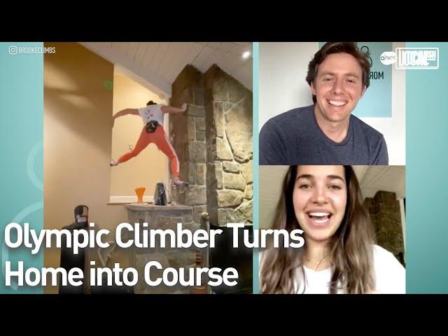 Brooke Raboutou turns home into a rock climbing course | More in Common