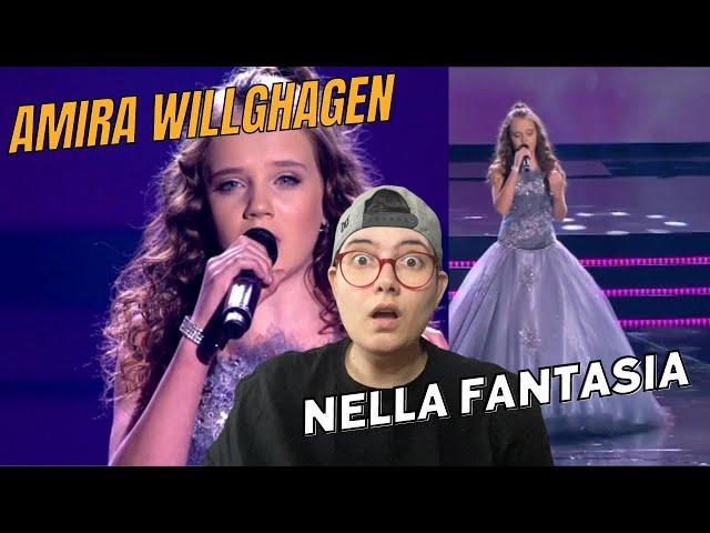 FIRST TIME REACTION TO AMIRA WILLIGHAGEN - Nella Fantasia| VOICE OF AN ANGEL?|| ALEX REACTS