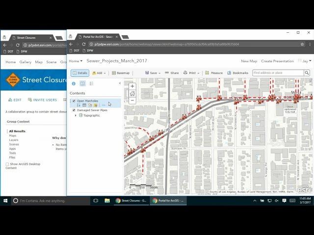 Distributed GIS: Portal to Portal Collaboration