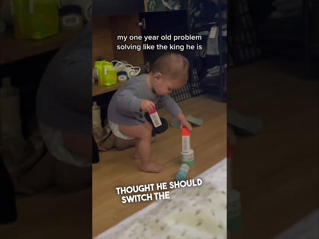 This baby is a genius 