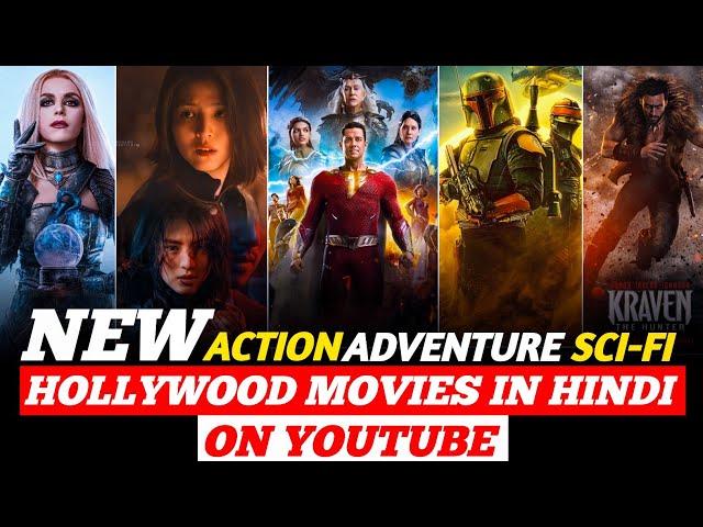 Top 10 New Sci-fi & Action Hollywood Movies On YouTube In Hindi | 2024 Hollywood Movies in Hindi