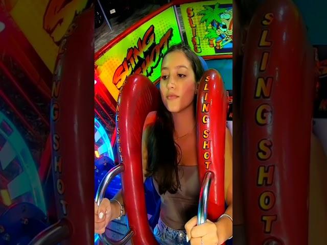 Girl First Time Slingshot Ride  #shorts #slingshot #slingshotride #slingshotriders #riders