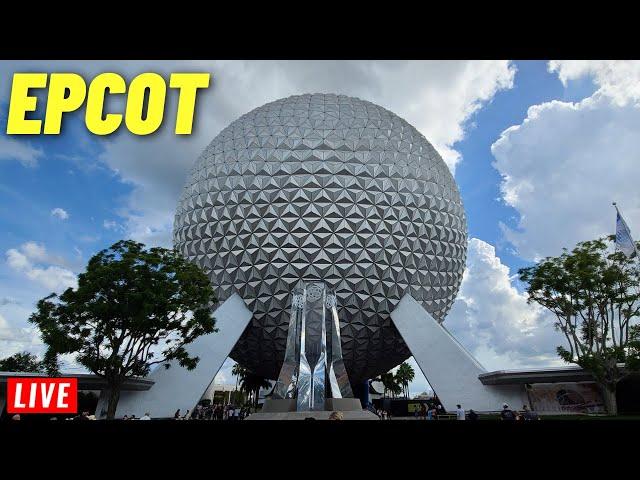  LIVE: EPCOT Wednesday for Rides and Entertainment world showcase at Walt Disney World 8/28/2024