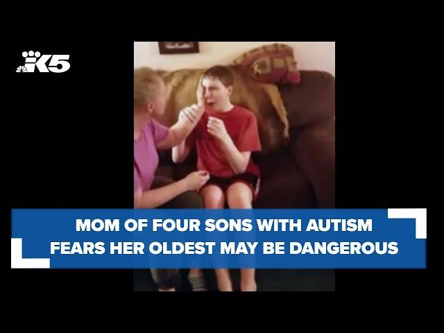 All four of their sons have autism - now one is turning dangerous