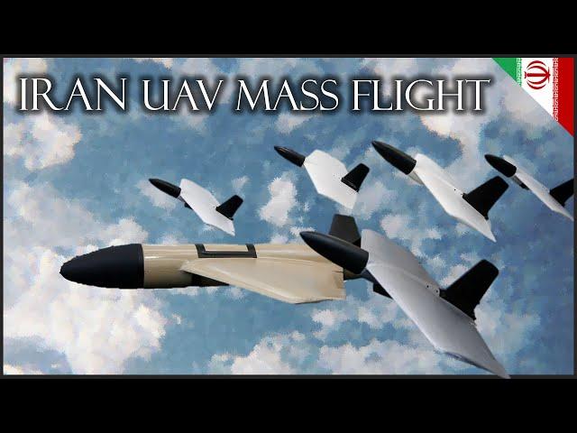 Really ?! Smart UAV mass flight system of Iran !!!