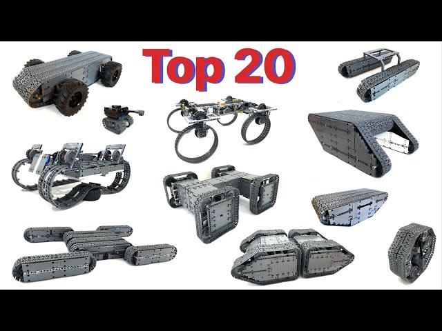 Top 20 Unique, Weird & Effective Lego Tanks / Tracked Vehicles