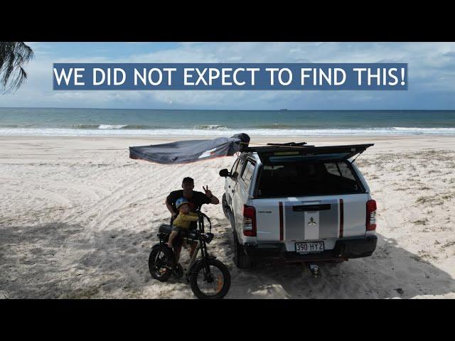 Bribie Island - HIGH TIDE - Electric bike and 4x4 beach driving