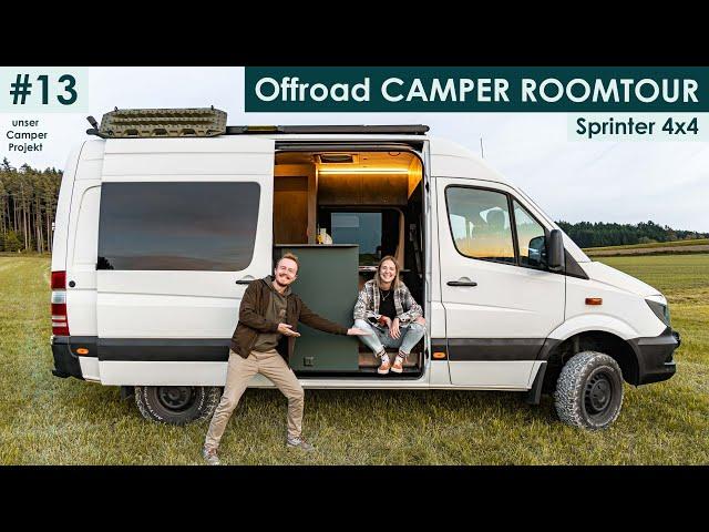 Die coolste OFFROAD CAMPER ROOMTOUR  ausführliche VAN TOUR | SPRINTER 4x4 Camper Selbstausbau #13