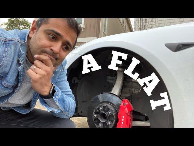 What to do if you get a flat tire in your Tesla!